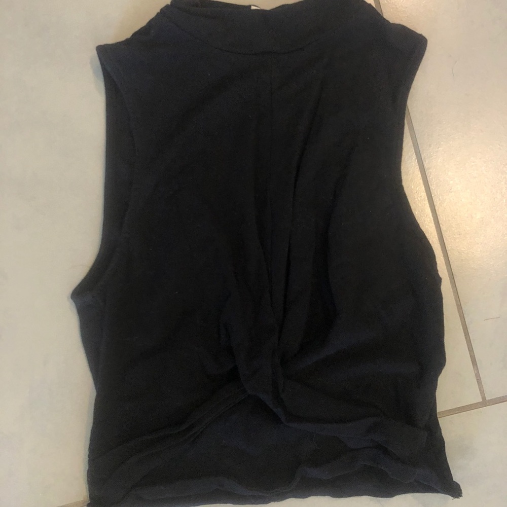 Free People high neck sleeveless shirt